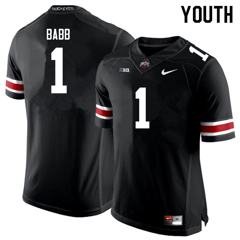 Youth #1 Kamryn Babb Ohio State Buckeyes College Football Jerseys Sale-Black